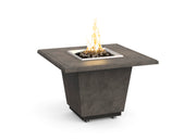 American Fyre Designs 36" Cosmopolitan Square Gas Firetable Fire Pit Table American Fyre Designs Dark Basalt Propane Gas Manual Ignition System