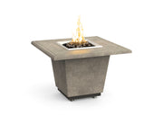 American Fyre Designs 36" Cosmopolitan Square Gas Firetable Fire Pit Table American Fyre Designs Light Basalt Propane Gas Manual Ignition System