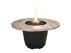 American Fyre Designs 48" Reclaimed Wood Cosmopolitan Round Gas Firetable Fire Pit Table American Fyre Designs Silver Pine Propane Gas Manual Ignition System
