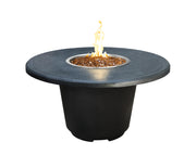 American Fyre Designs 48" Cosmopolitan Gas Firetable Fire Pit Table American Fyre Designs Black Lava Propane Gas Manual Ignition System