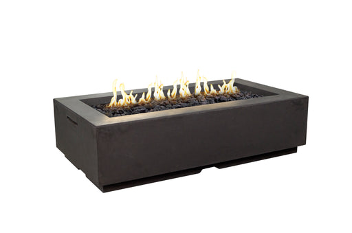American Fyre Designs 56" Louvre Rectangle Gas Fire Pit Fire Pit Table American Fyre Designs Black Lava Natural Gas Manual Ignition System