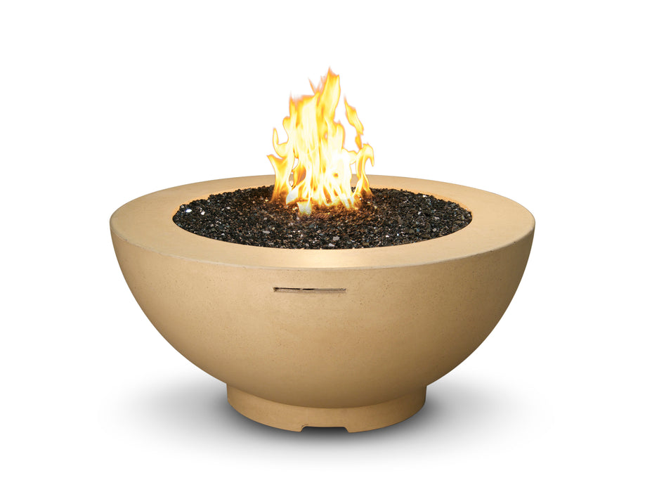 American Fyre Designs 48" Gas Fire Bowl Fire Bowls American Fyre Designs Cafe Blanco Natural Gas Manual Ignition System