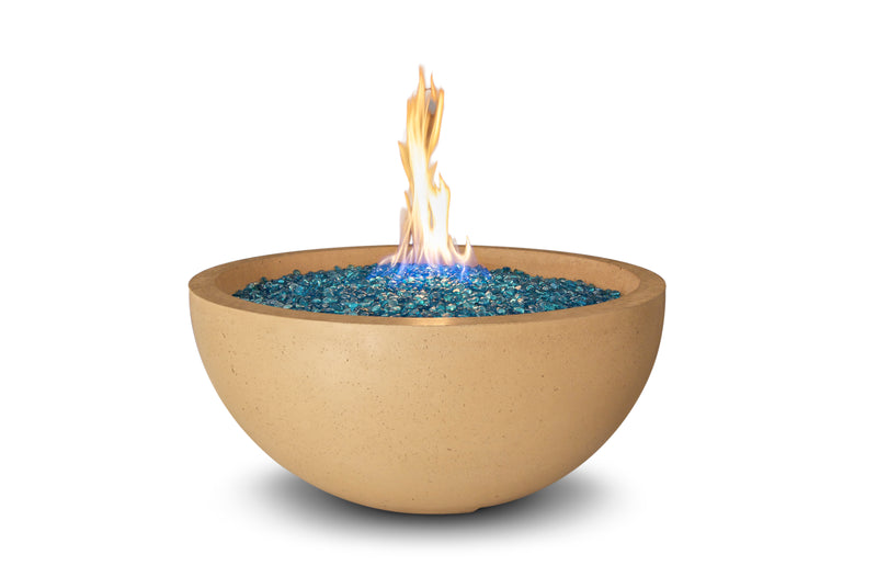 American Fyre Designs 36" Gas Fire Bowl Fire Bowls American Fyre Designs Cafe Blanco Natural Gas Manual Ignition System