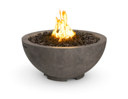 American Fyre Designs 32" Gas Fire Bowl Fire Bowls American Fyre Designs Dark Basalt Natural Gas Manual Ignition System