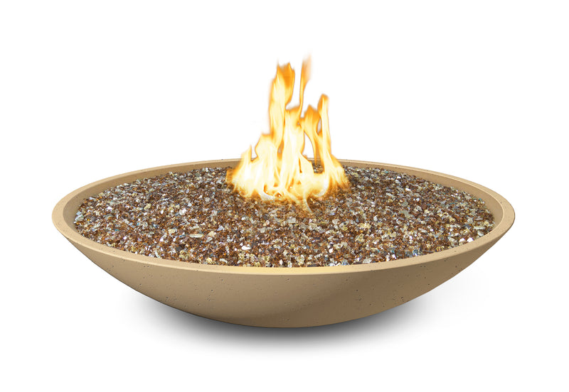 American Fyre Designs 48" Marseille Gas Fire Bowl Fire Bowls American Fyre Designs Cafe Blanco Natural Gas Manual Ignition System