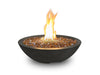 American Fyre Designs 24" Marseille Gas Fire Bowl Fire Bowls American Fyre Designs Black Lava Natural Gas 