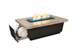 American Fyre Designs 52" Reclaimed Wood Contempo LP Select Firetable Fire Pit Table American Fyre Designs Silver Pine  