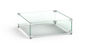 American Fyre Designs 28" Square Glass Wind Guard for Cosmopolitan Dining Height Fire Tables Wind Guards American Fyre Designs   