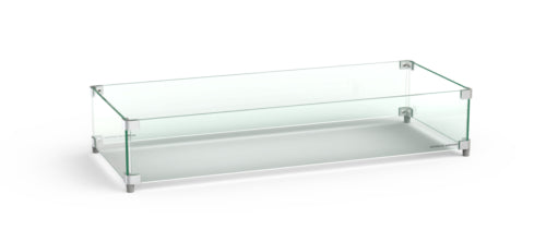 American Fyre Designs 35" Glass Windguard for Cosmopolitan & Contempo Fire Tables Wind Guards American Fyre Designs   