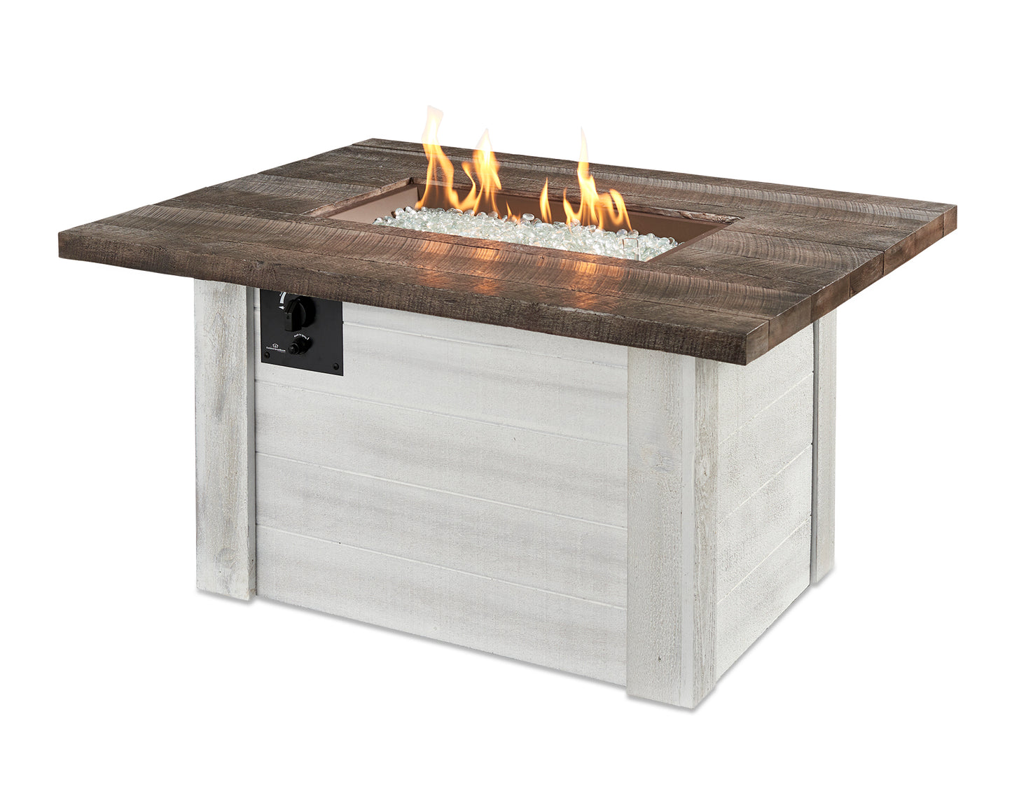 The Outdoor GreatRoom Company 48" Alcott Rectangular Gas Fire Pit Table (ALC-1224) Fire Pit Table The Outdoor GreatRoom Company   