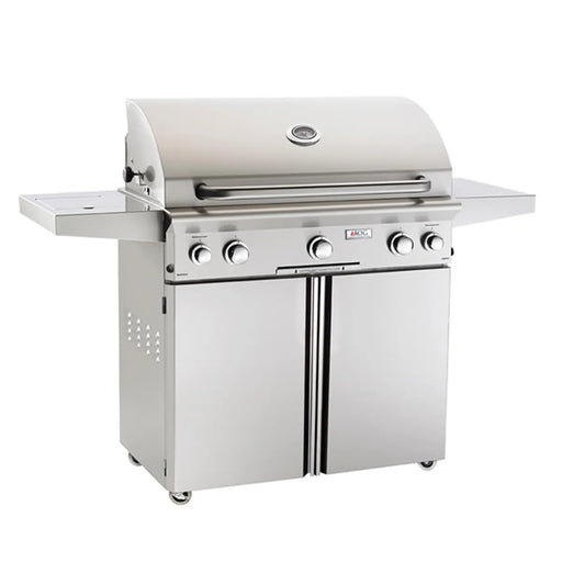 AOG L-Series Cart-Mount Gas Grill - 36" with Built In Side Burner Free Standing Gas Grill American Outdoor Grill (AOG)   