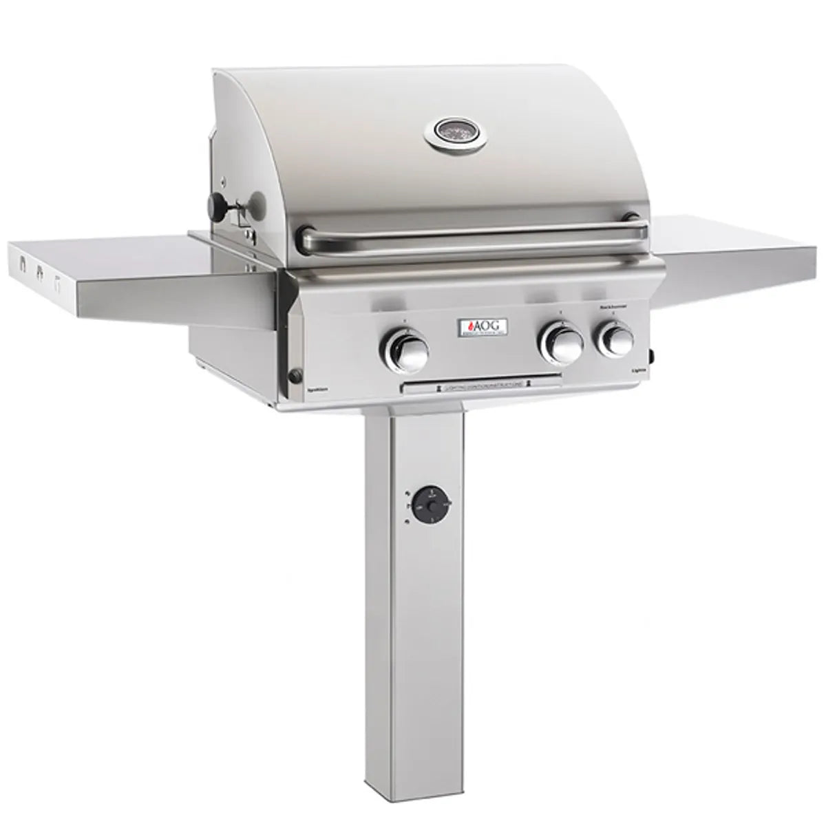 AOG L-Series Post In-Ground Mount Gas Grill - 24" Post Mount Grill American Outdoor Grill (AOG)   