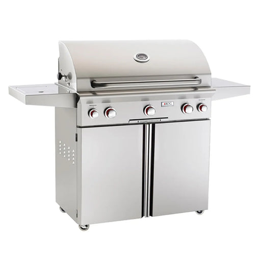 AOG T-Series Cart-Mount Gas Grill - 36" with Built In Side Burner Free Standing Gas Grill American Outdoor Grill (AOG)   