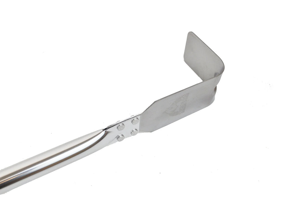 Stainless Steel Ash Hook With Wooden Handle, 50" Length Ash Hook Chicago Brick Oven (CBO)   