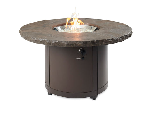 The Outdoor GreatRoom Company 48" Marbleized Noche Beacon Round Gas Fire Pit Table Fire Pit Table The Outdoor GreatRoom Company   
