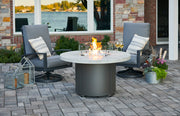 The Outdoor GreatRoom Company 48" White Onyx Beacon Round Gas Fire Pit Table (BC-20-WO) Fire Pit Table The Outdoor GreatRoom Company   