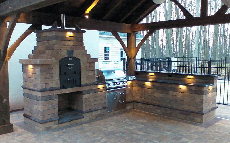 Tuscan Chef GX-CM Deluxe Family 27-Inch Outdoor Wood-Fired Pizza Oven, Countertop OR Built In Pizza Oven Tuscan Chef   