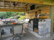 Tuscan Chef GX-CM Deluxe Family 27-Inch Outdoor Wood-Fired Pizza Oven, Countertop OR Built In Pizza Oven Tuscan Chef   
