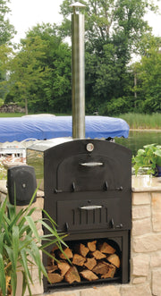 Tuscan Chef GX-CM Deluxe Family 27-Inch Outdoor Wood-Fired Pizza Oven, Countertop OR Built In Pizza Oven Tuscan Chef   