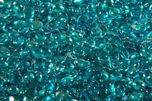 OGR Aqua Marine Tempered Fire Glass Gems (CFG-AM) Fire Gems The Outdoor GreatRoom Company   