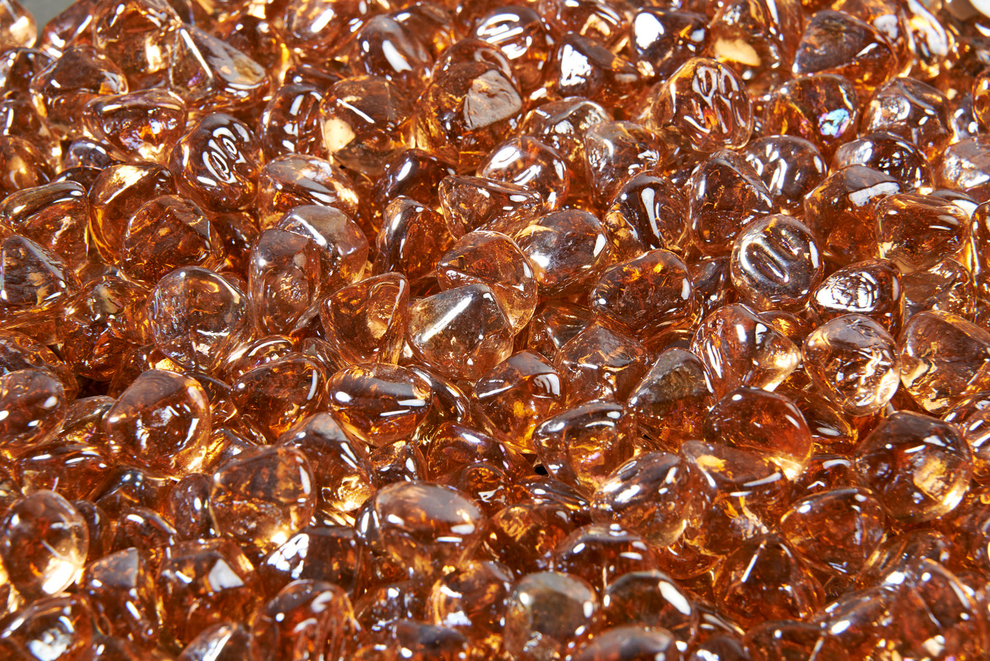 OGR Copper Large Tempered Fire Glass Diamonds (CFLD-C) Diamond Nuggets The Outdoor GreatRoom Company   