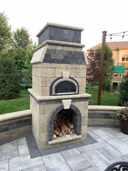 CBO-1000 DIY Kit: 7-Piece Oven - 2-piece Dome, 3-piece Hearth, Arch, Decorative Door Pizza Oven Chicago Brick Oven (CBO)   