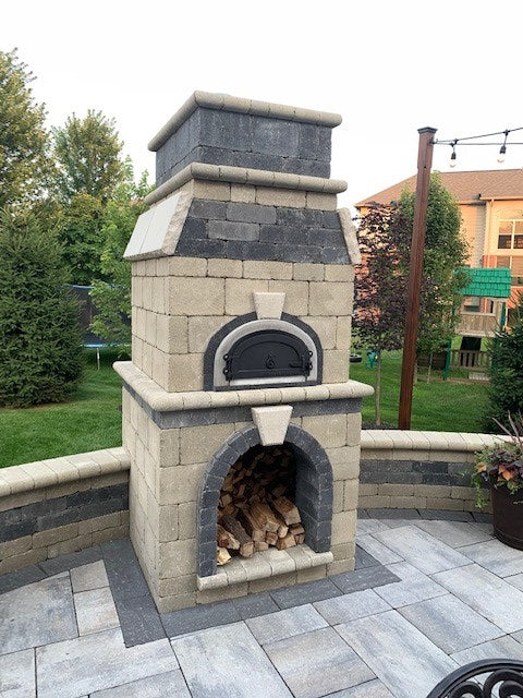 CBO-1000 DIY Kit: 7-Piece Oven - 2-piece Dome, 3-piece Hearth, Arch, Decorative Door Pizza Oven Chicago Brick Oven (CBO)   