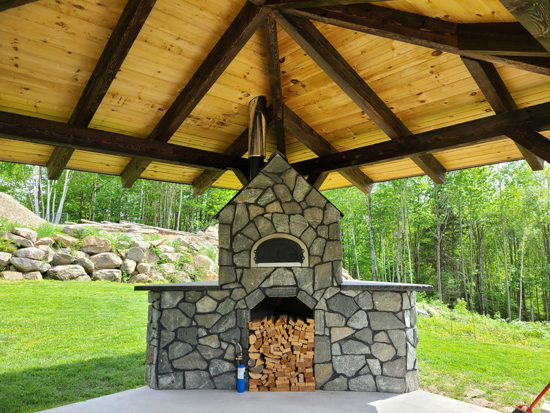 CBO-1000 DIY Kit: 7-Piece Oven - 2-piece Dome, 3-piece Hearth, Arch, Decorative Door Pizza Oven Chicago Brick Oven (CBO)   