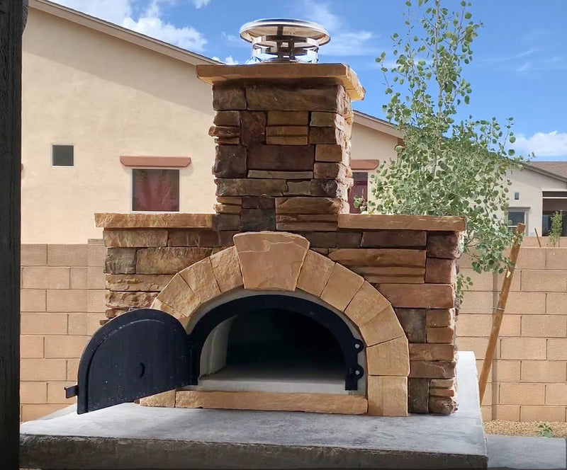 CBO-1000 DIY Kit: 7-Piece Oven - 2-piece Dome, 3-piece Hearth, Arch, Decorative Door Pizza Oven Chicago Brick Oven (CBO)   