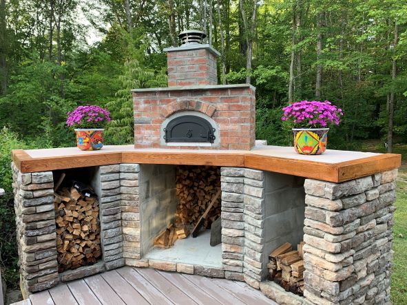 Chicago Brick Oven CBO-500 DIY Kit: Dome, 2-piece Hearth, Arch, Decorative Door Pizza Oven Chicago Brick Oven (CBO)   