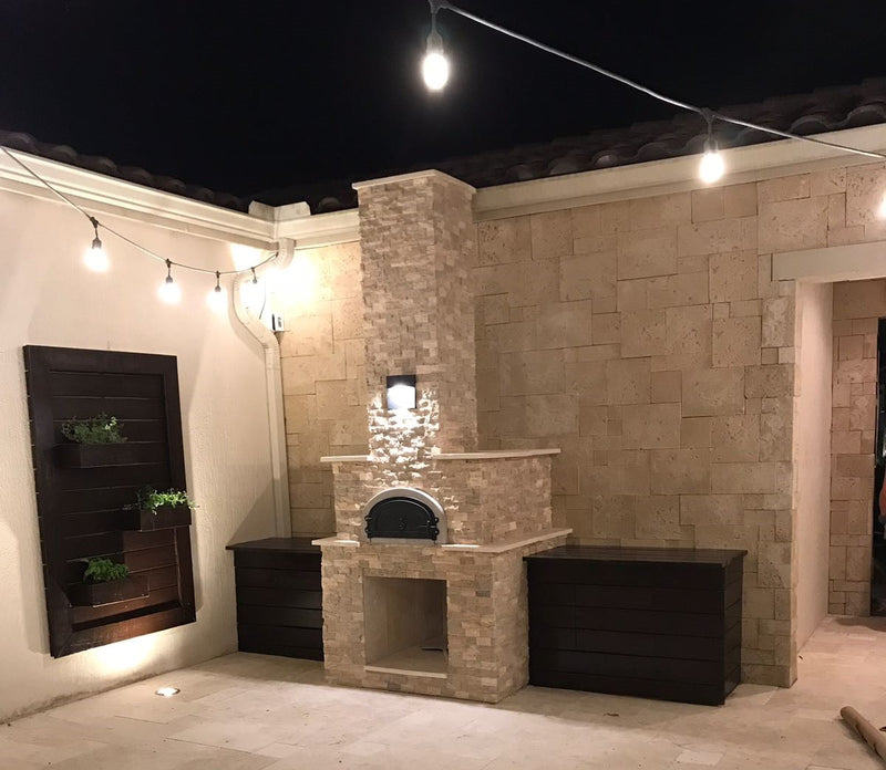 CBO-1000 DIY Kit: 7-Piece Oven - 2-piece Dome, 3-piece Hearth, Arch, Decorative Door Pizza Oven Chicago Brick Oven (CBO)   