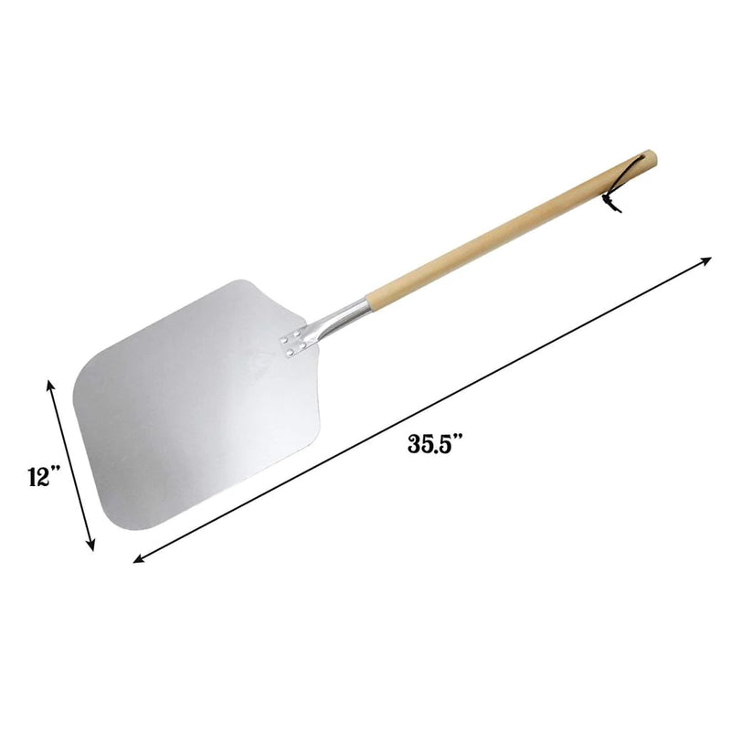 Chicago Brick Oven Pizza Peel 12" x 14" With  35.5" Long Detachable Handle Pizza Peel Chicago Brick Oven (CBO)   