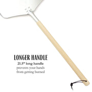 Chicago Brick Oven Pizza Peel 12" x 14" With  35.5" Long Detachable Handle Pizza Peel Chicago Brick Oven (CBO)   