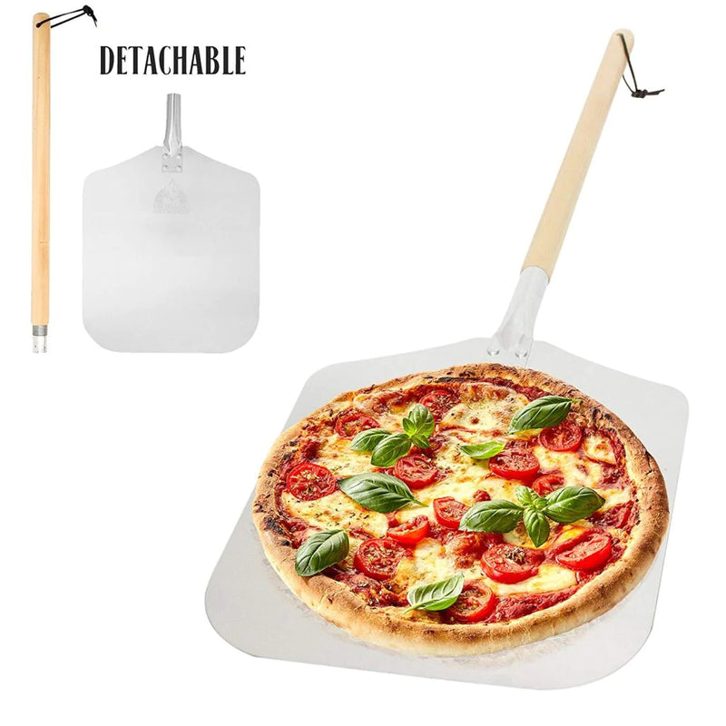 Chicago Brick Oven Pizza Peel 12" x 14" With  35.5" Long Detachable Handle Pizza Peel Chicago Brick Oven (CBO)   