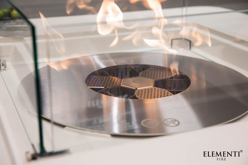 Elementi Perth Concrete Ethanol Gas Fire Table 40" for Indoor or Outdoor Use - Multiple Colors Available Fire Pit Table Elementi   