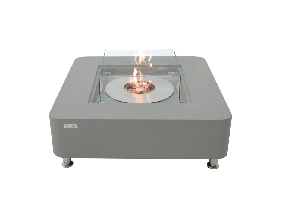 Elementi Perth Concrete Ethanol Gas Fire Table 40" for Indoor or Outdoor Use - Multiple Colors Available Fire Pit Table Elementi Space Gray  