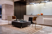 Elementi Perth Concrete Ethanol Gas Fire Table 40" for Indoor or Outdoor Use - Multiple Colors Available Fire Pit Table Elementi   
