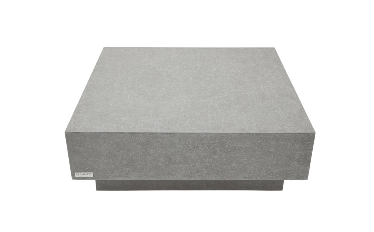 Elementi Home Tevere GFRC Concrete Coffee Table, Multiple Sizes & Colors Side Table Elementi   