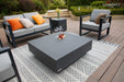 Elementi Home Tevere GFRC Concrete Coffee Table, Multiple Sizes & Colors Side Table Elementi Square Slate Black 
