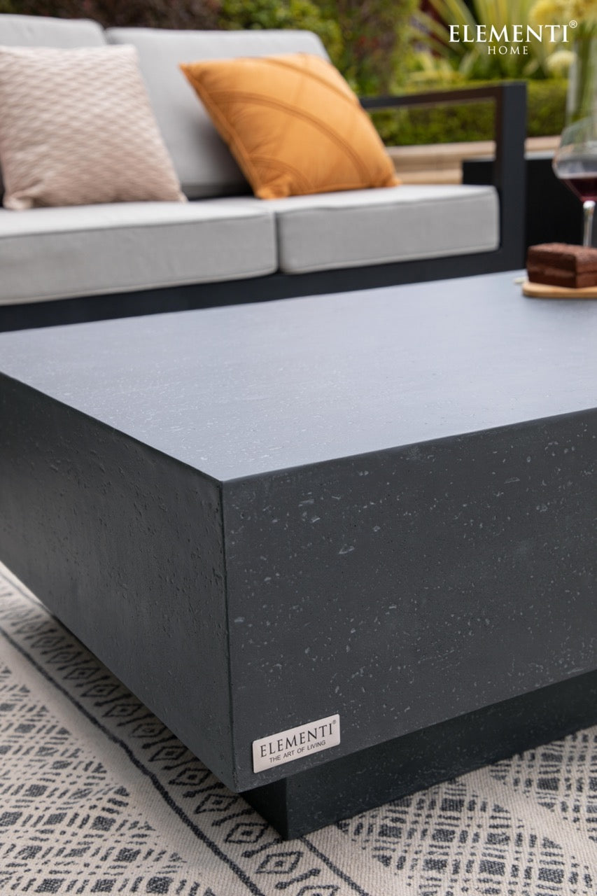 Elementi Home Tevere GFRC Concrete Coffee Table, Multiple Sizes & Colors Side Table Elementi   