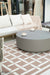 Elementi Home Rome Concrete Round Coffee Table, Multiple Colors & Sizes Coffee Table Elementi Large Space Grey 