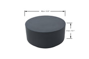 Elementi Home Rome Concrete Round Coffee Table, Multiple Colors & Sizes Coffee Table Elementi   