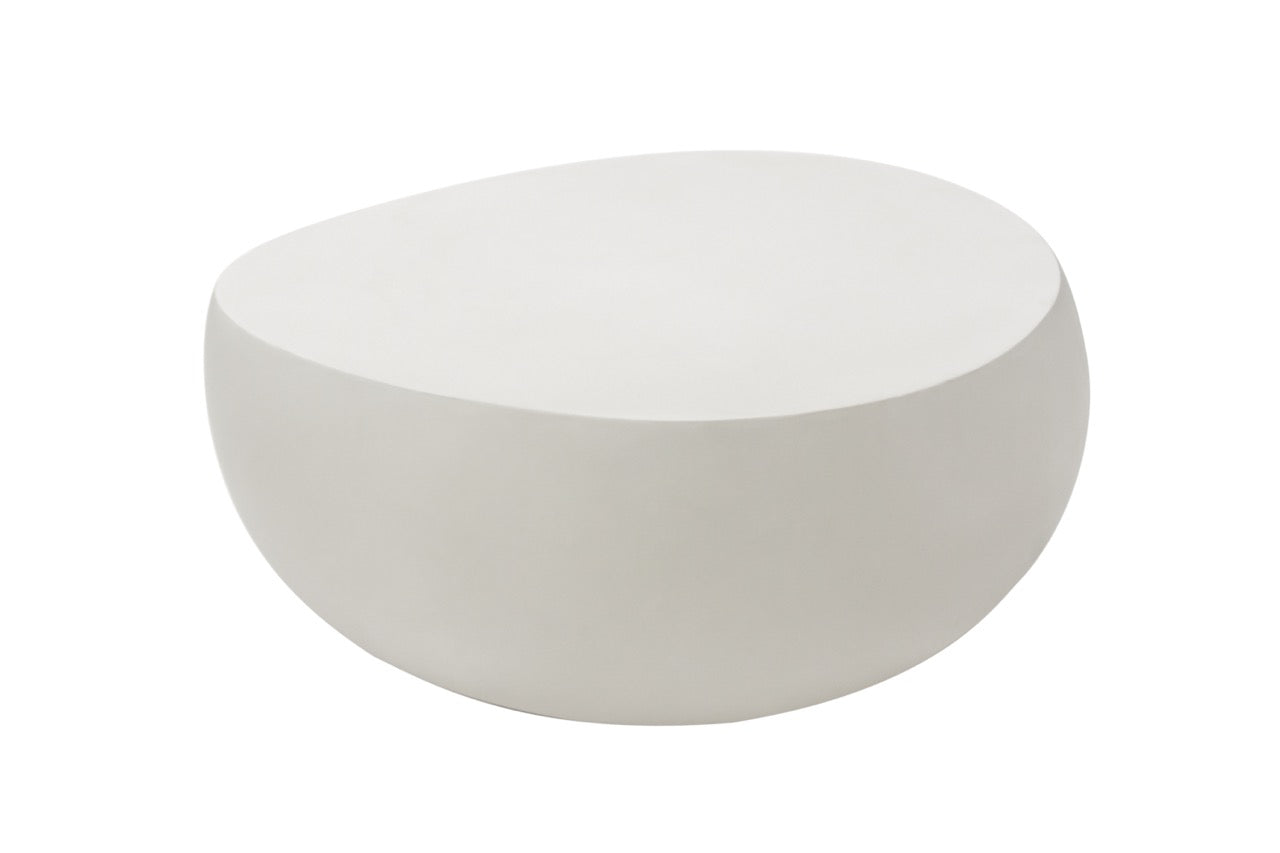 Elementi Home Ikaria Concrete Round Coffee Table Coffee Table Elementi   