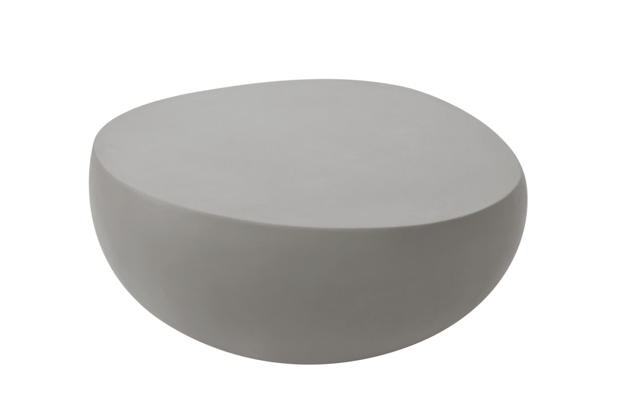 Elementi Home Ikaria Concrete Round Coffee Table Coffee Table Elementi   