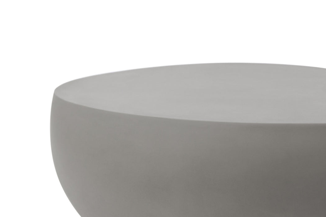 Elementi Home Ikaria Concrete Round Coffee Table Coffee Table Elementi   