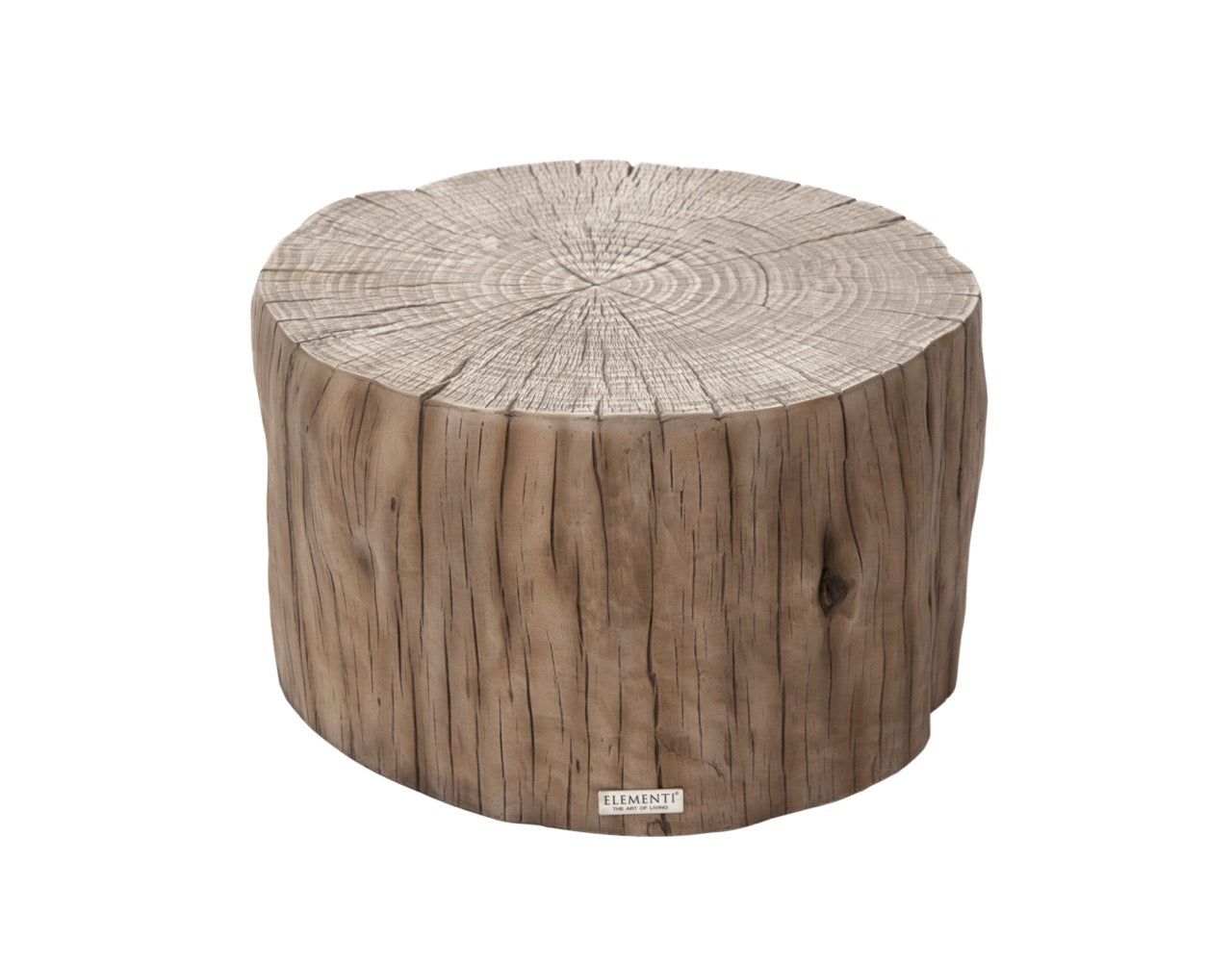 Elementi Home Daintree Concrete Square Coffee Table Coffee Table Elementi Medium Red Wood 