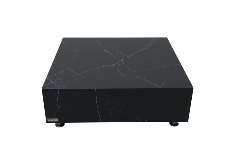 Elementi Home Sofia Marble Porcelain Coffee Table Coffee Table Elementi Square  