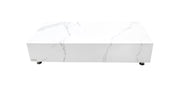 Elementi Home Bianco Marble Porcelain Coffee Table Coffee Table Elementi   