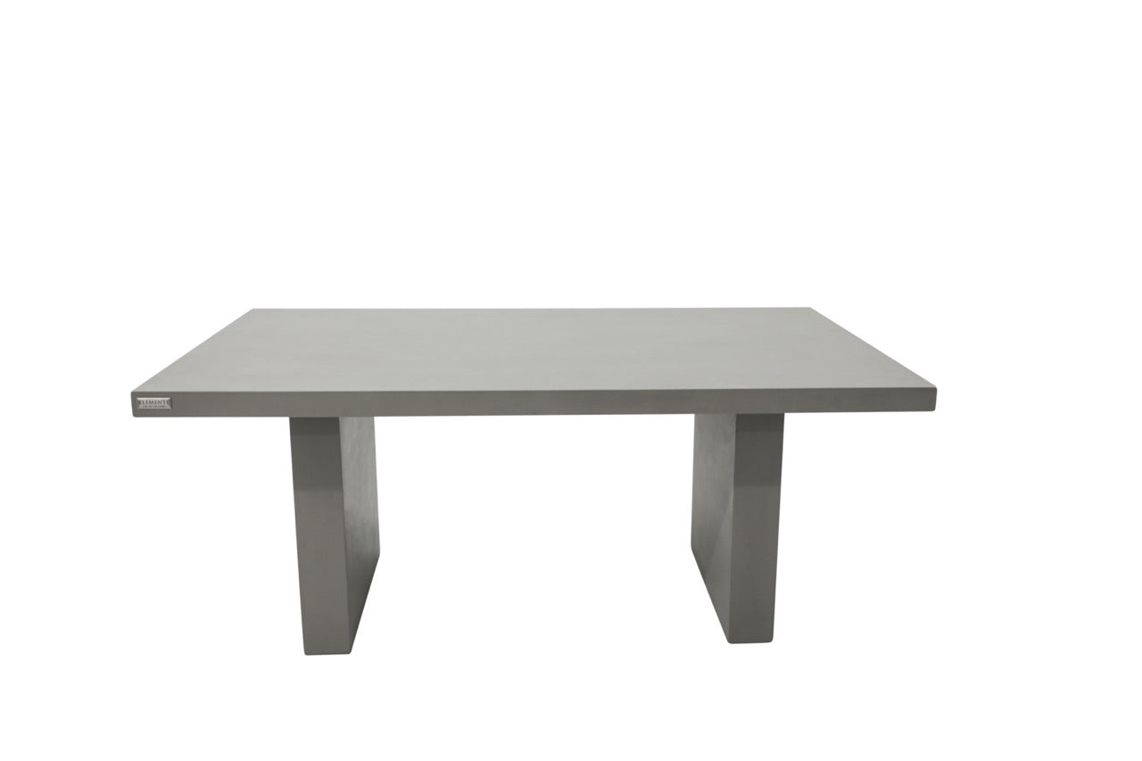 Elementi Home Santiago GFRC Concrete Rectangular Dining Table Dining Table Elementi   