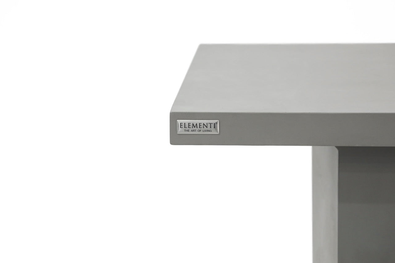 Elementi Home Santiago GFRC Concrete Rectangular Dining Table Dining Table Elementi   